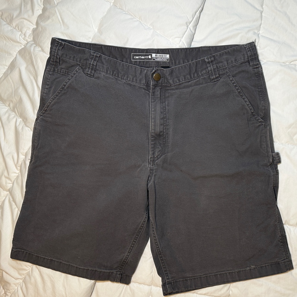Carhartt Relaxed Fit Blue/Gray Work Shorts 40w